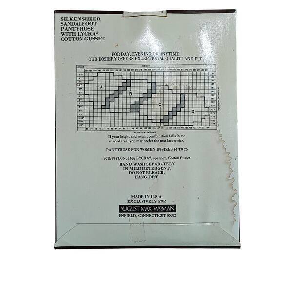 Vintage August Max Womens Silken Sheer Light Control Top SandalFoot Size D - Picture 3 of 3